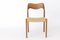 Vintage Teak Model 71 Chair by Niels Moller, 1950s, Image 3