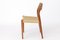 Vintage Teak Model 71 Chair by Niels Moller, 1950s, Image 2