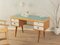 Freistehender Schreibtisch aus Eschenfurnier, 1950er 8