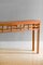 Consola de bambú con detalles de cuero y tablero de madera de McGuire, 1970, Imagen 3