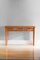 Bamboo Console with Leather Details and Wooden Top from McGuire, 1970 1