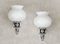 Empire Revival Wall Sconces in Opaline and Chrome, France, 1970, Set of 2 5