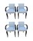 Club Chairs in Black Polish, 1930s, Set of 4, Image 1