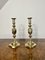 Large Victorian Brass Queen of Diamonds Candlesticks, 1890, Set of 2, Image 2