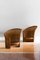 Rush and Wicker Armchairs in Dark Finish, Italy, 1980, Set of 2 5