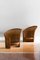 Rush and Wicker Armchairs in Dark Finish, Italy, 1980, Set of 2, Image 5