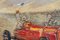 English School Artist, Michelin Men Motor Racing, Early 20th Century, Oil on Board 10