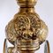 Lámpara de mesa de latón de hilo de seda dorado de Shiva, Imagen 4