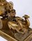 Lámpara de mesa de latón de hilo de seda dorado de Shiva, Imagen 7