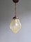 Art Decor Hanging Lamp in Pale Green Crackled Glass, 1930s 14