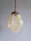 Art Decor Hanging Lamp in Pale Green Crackled Glass, 1930s, Image 11