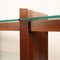Solid Wood and Crystal Console Table attributed to Carlo Scarpa, 1960s 10