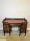 Victorian Walnut Freestanding Kneehole Desk with Leather Top, 1880s 8