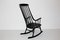 Black Beech Grandessa Rocking Chair by Lena Larsson for Nesto, 1960s 4