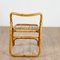 4 Folding Bamboo, Rattan and Brass Chairs, Italy, 1970s, Set of 4 4