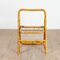 4 Folding Bamboo, Rattan and Brass Chairs, Italy, 1970s, Set of 4 9