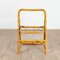 4 Folding Bamboo, Rattan and Brass Chairs, Italy, 1970s, Set of 4, Image 9