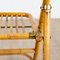 4 Folding Bamboo, Rattan and Brass Chairs, Italy, 1970s, Set of 4 10