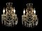 Large Crystal Beaded Macaroni Murano Glass Sconces, 1950s, Set of 2, Image 4