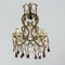 Large Crystal Beaded Macaroni Murano Glass Sconces, 1950s, Set of 2 2