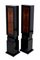 French Art Deco Columns in Walnut and Black Lacquer, 1930s, Set of 2 4