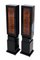 French Art Deco Columns in Walnut and Black Lacquer, 1930s, Set of 2 3
