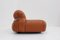 Soriana Lounge Set in Cognac Leather by Afra & Tobia Scarpa for Cassina, 1970s, Set of 2 4