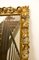 Espejo de pared florentino grande de madera dorada, años 30, Imagen 10