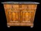 Louis Philippe Sideboard aus Nussholz Furnier mit Marmorplatte, 1930er 1