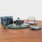 Art Deco Desk Set in Green Marble, Italy, 1930s, Set of 6, Image 10