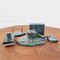 Art Deco Desk Set in Green Marble, Italy, 1930s, Set of 6 13