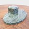 Art Deco Desk Set in Green Marble, Italy, 1930s, Set of 6 17