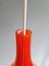 Suspension Scandinave en Opaline Orange, 1960s 5