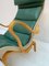 Pernilla 69 Armchair in Green Leather by Bruno Mathsson for Dux, 1960s 9