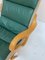 Fauteuil Pernilla 69 en Cuir Vert par Bruno Mathsson pour Dux, 1960s 6