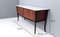 Vintage Black Walnut Dresser with Carrara Marble Top by Dassi, Italy, Image 18
