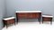 Vintage Black Walnut Dresser with Carrara Marble Top by Dassi, Italy 6