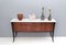 Vintage Black Walnut Dresser with Carrara Marble Top by Dassi, Italy 3