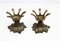 Flowers Candle Holders in Bronze and Glass, 1960s, Set of 2 8