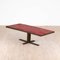 Orange Red Ceramic Coffee Table with Metal Base, 1970s, Image 2