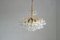 Large Mid-Century Brass & Crystal Glass Ceiling Lamp from Christoph Palme, Image 2