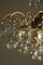 Large Mid-Century Brass & Crystal Glass Ceiling Lamp from Christoph Palme 4