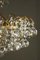 Large Mid-Century Brass & Crystal Glass Ceiling Lamp from Christoph Palme 3