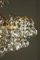 Large Mid-Century Brass & Crystal Glass Ceiling Lamp from Christoph Palme, Image 3