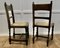 Arts and Crafts Gothic Carved Oak Hall Chairs, 1890s, Set of 2 3