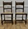 Arts and Crafts Gothic Carved Oak Hall Chairs, 1890s, Set of 2 1