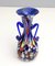 Vintage Art Nouveau Blue Murano Glass Vase from Fratelli Toso, Italy 2