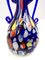 Vaso Art Nouveau vintage in vetro di Murano blu di Fratelli Toso, Italia, Immagine 9