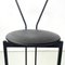 Italian Modern High Stool in Black Metal and Rubber, 1980s 10