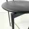 Italian Modern High Stool in Black Metal and Rubber, 1980s 11
